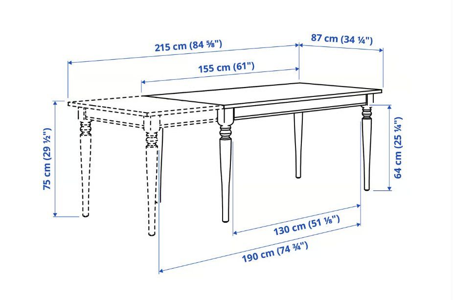 Ikea Tavoli: 4 chaises et une table extensible Rosentorp – Usato da Genève venduto da jimmy7719 2