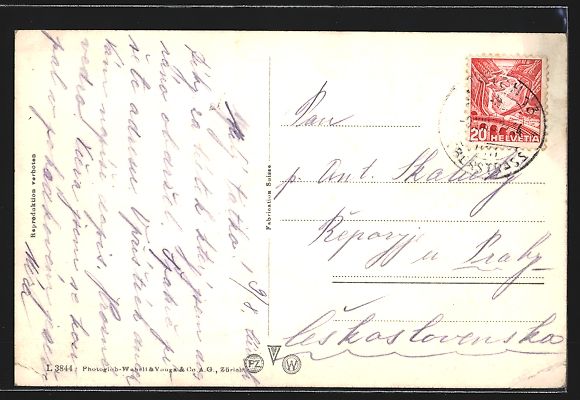 Cartoline postali: AK Glarus, Kantonsspital, 1937 – Usato da Berlin venduto da bartko-reher 1