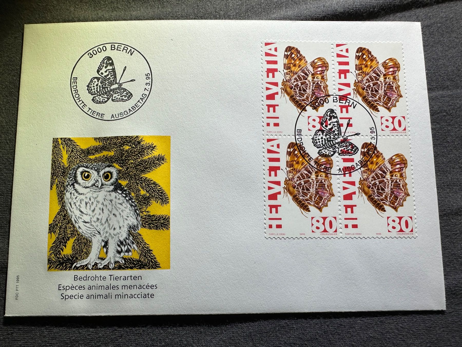 Tutti i francobolli: 1995 FDC Ersttagumschlag – Usato da Stettfurt venduto da 2442