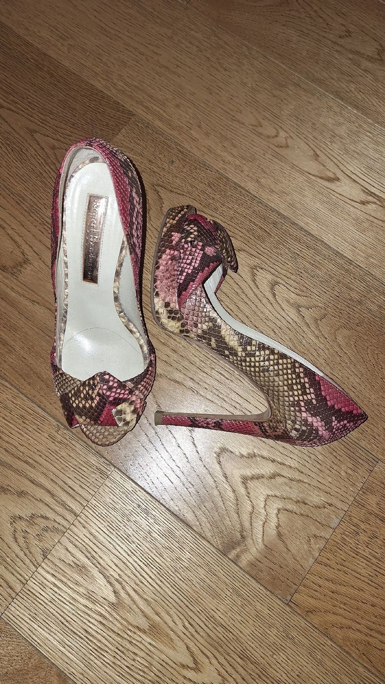 Scarpe da donna: Escarpins compensés Sanderson T 38 - python véritable! – Nuovo (secondo la descrizione) da Jussy venduto da lia_sb7q 2