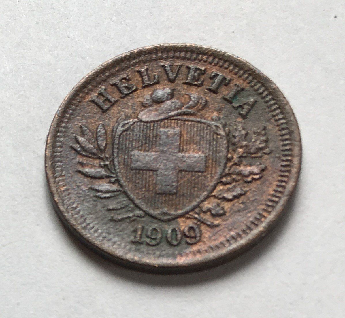 Tutti le monete: 1909 1 Rappen ab Fr. 1.- – Usato da Kirchberg SG venduto da Z-Collection