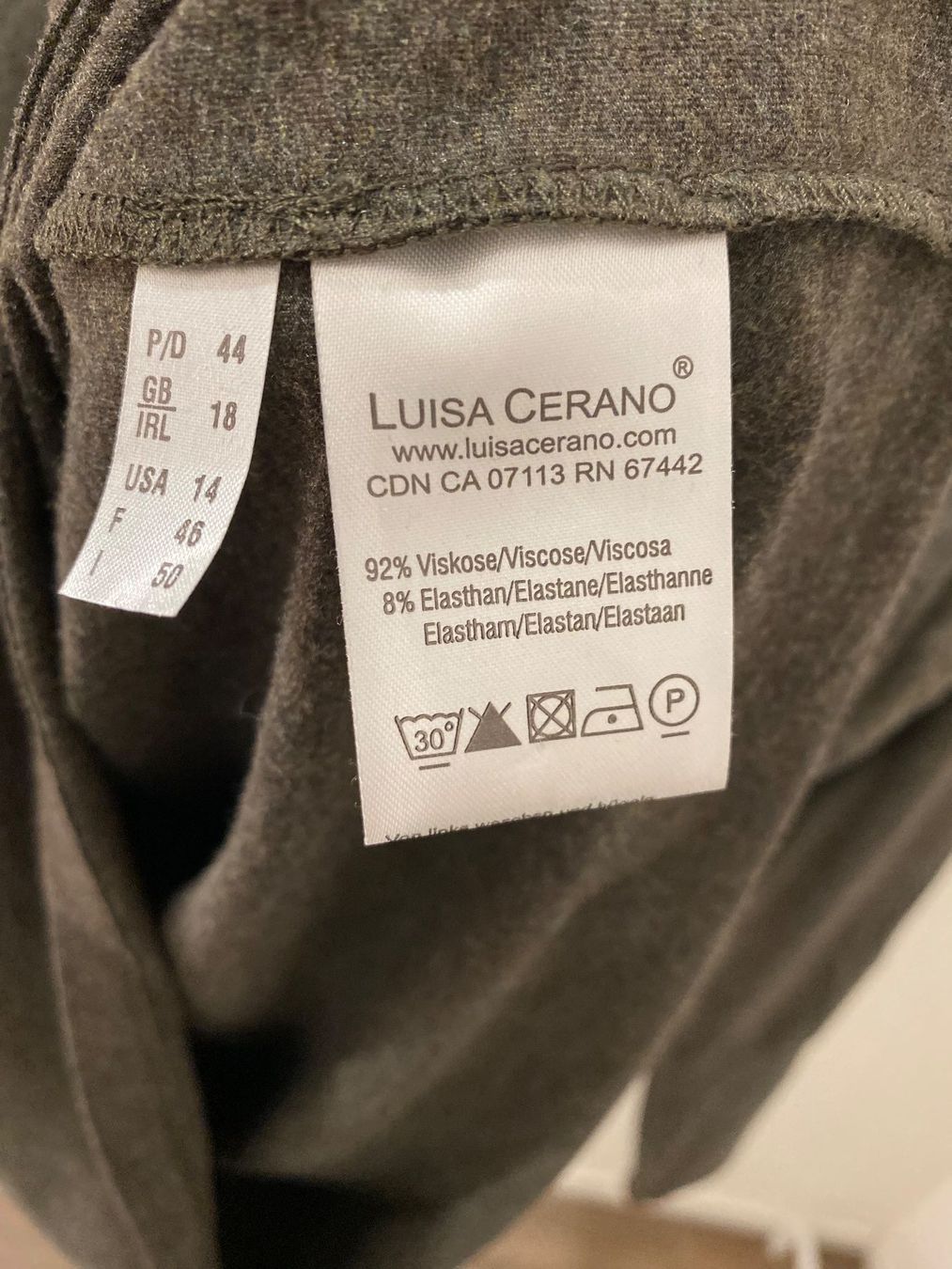 Luisa Cerano Maglioni & Felpe: Luisa Cerano Rollkragenpullover braun / grau Gr. 44 – Usato da Pratteln venduto da a23_j2gs 9