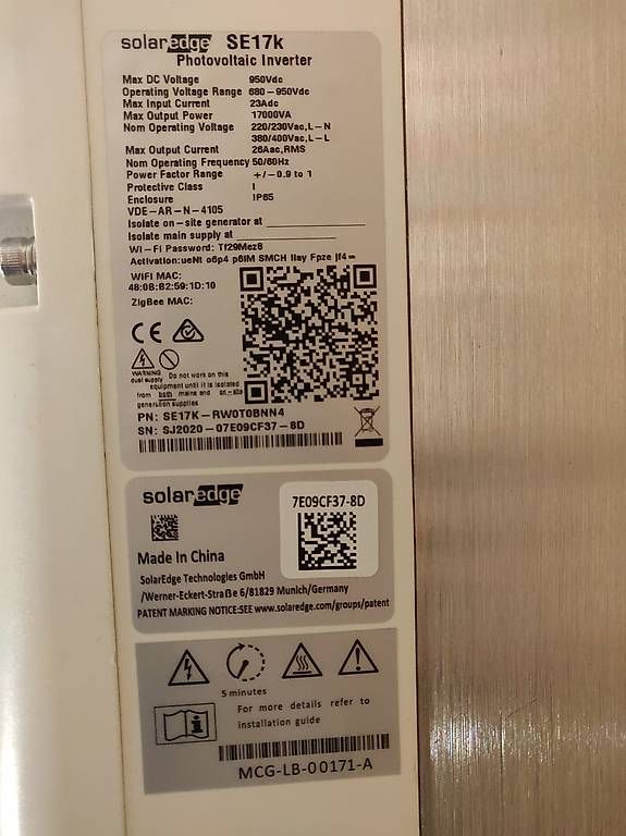Inverter: Wechselrichter SolarEdge 17 kW – Usato da Wildegg venduto da Solarenergie_Kueng 2