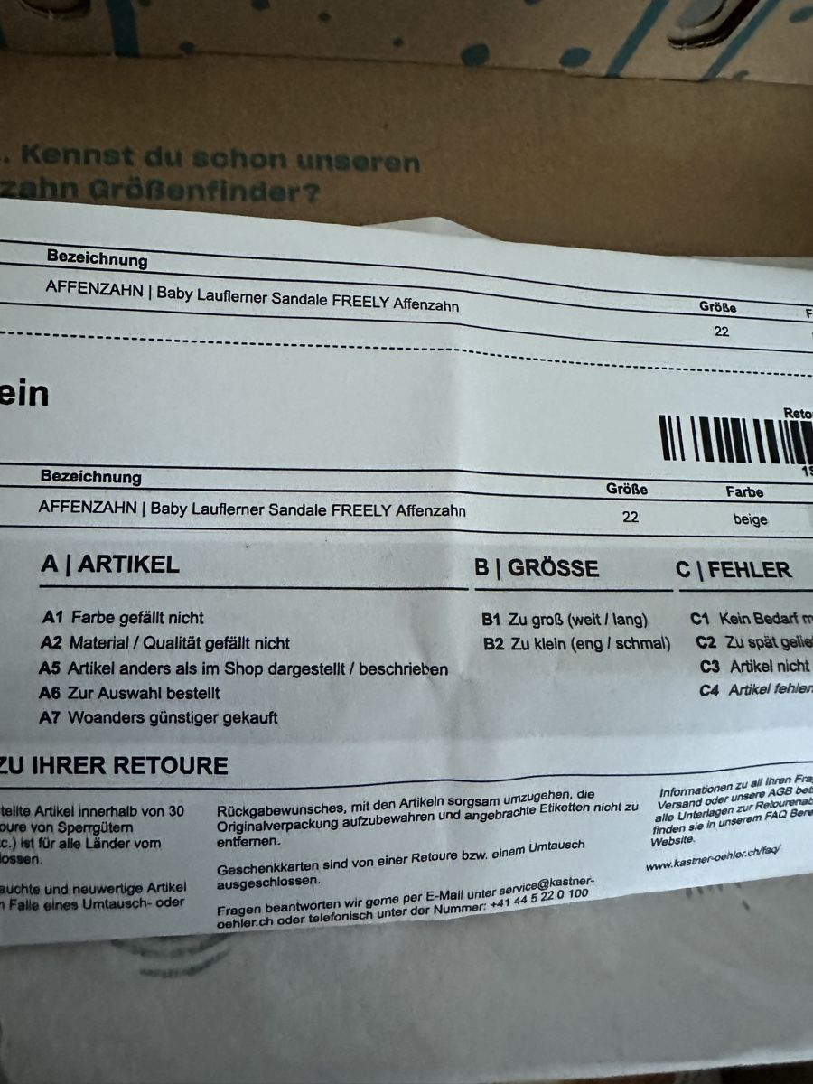 Affenzahn Scarpe per ragazzi: Affenzahn Sandale Grösse 22 beige  – Usato da Zürich venduto da Rania68 6