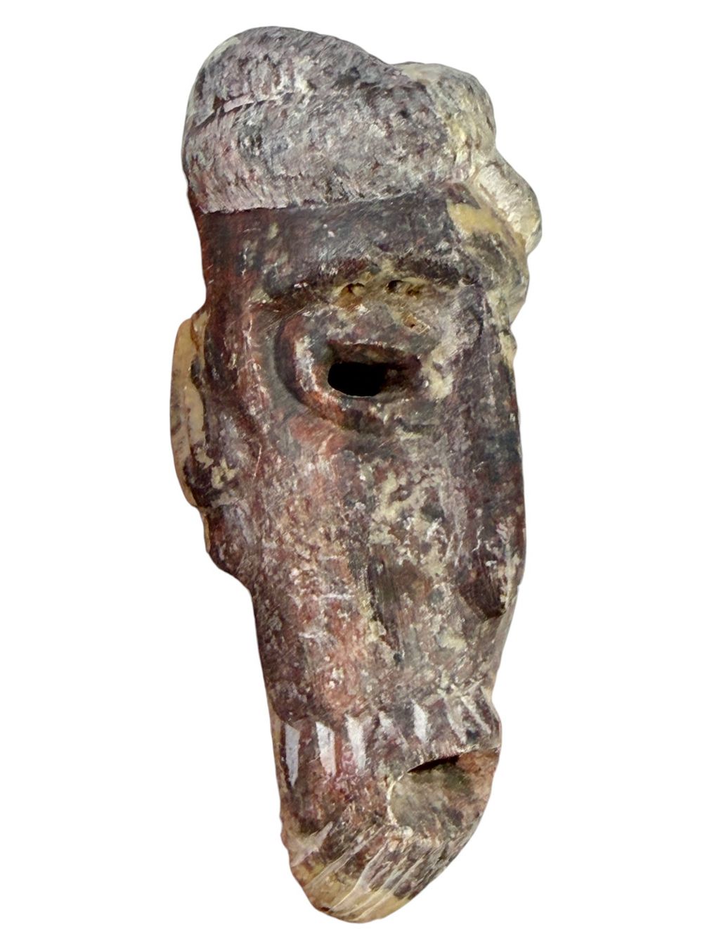 Arte internazionale: Masque africain authentique, sculptée en pierre – Usato da Morges venduto da magicle 4