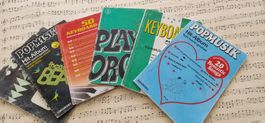 6 Keyboard-Notenhefte – Oldies, Beatles, Schlager & Hits