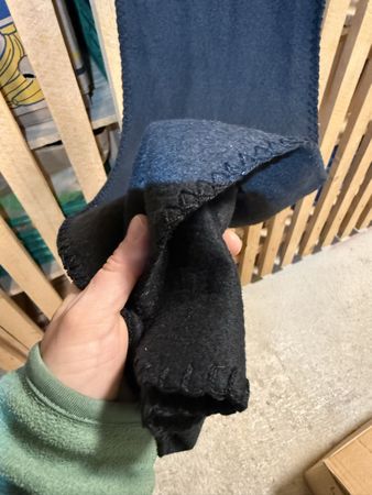 Warmer Schal in Schwarz