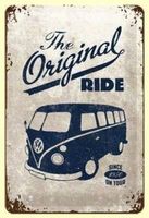Blechschild-VW BULLI-THE ORIGINAL RIDE