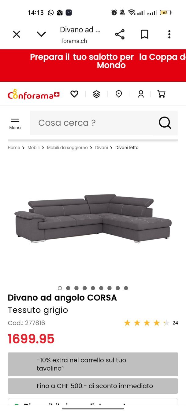 Conforama Sofas: Sofa Bett – Gebraucht aus Chur von lor_59tb