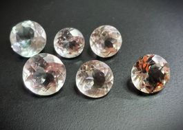 6x Topazes Champagne 20.99 ct - CERTIFICAT 830.- Fr