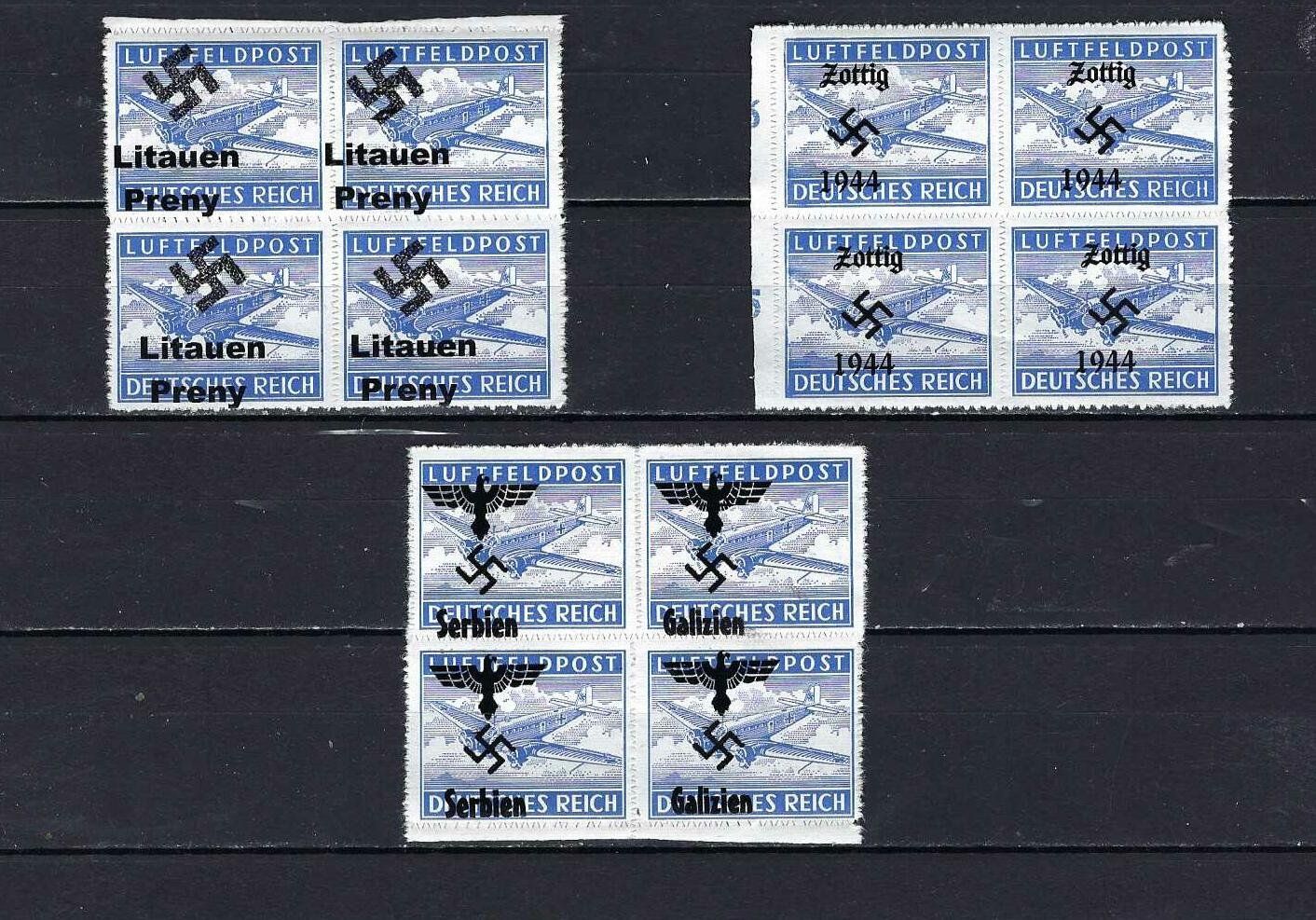 Alle Briefmarken: Luftfeldpost mit Aufdruck ** – Neu und originalverpackt aus Lindau von Rickie123