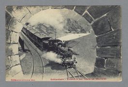 GOTTHARDBAHN, GÖSCHENEN, DAMPFZUG, SCHÖN
