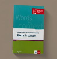 Words in context Thematischer Oberstufenwortschatz