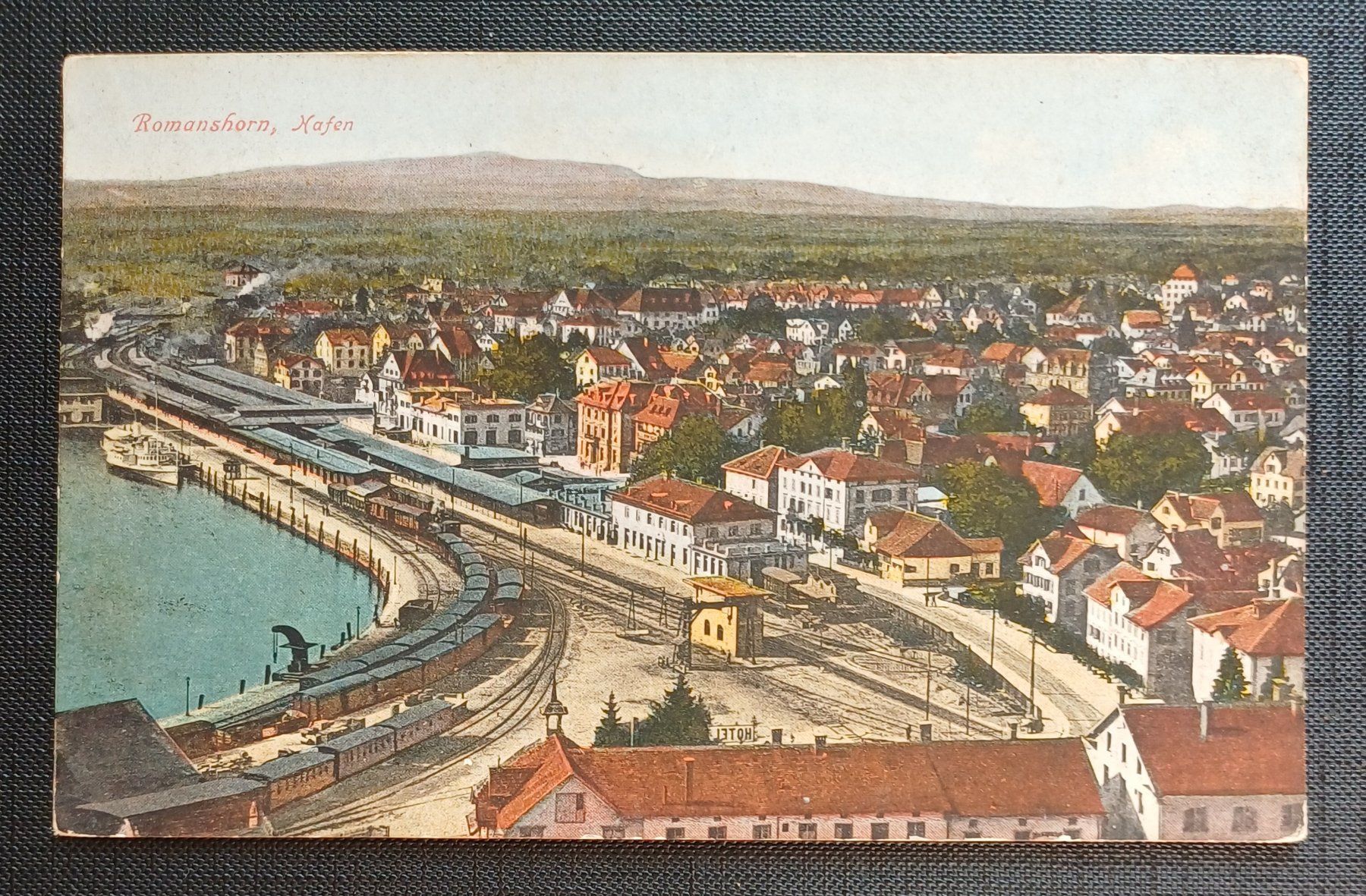 Cartoline postali: AK Bahnhof ROMANSHORN 1926 – Usato da Brittnau venduto da simionius
