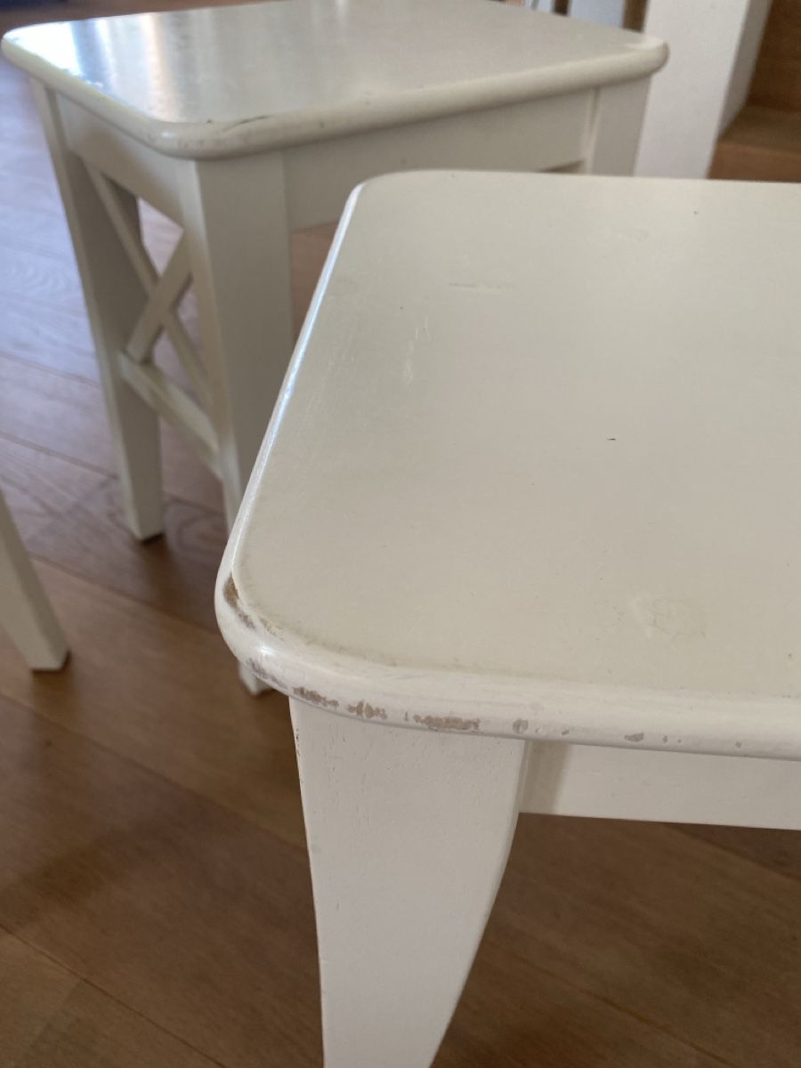 Ikea Tabourets: Hocker weiss 3er Set  – D'occasion à Niederrohrdorf par StefMont 3