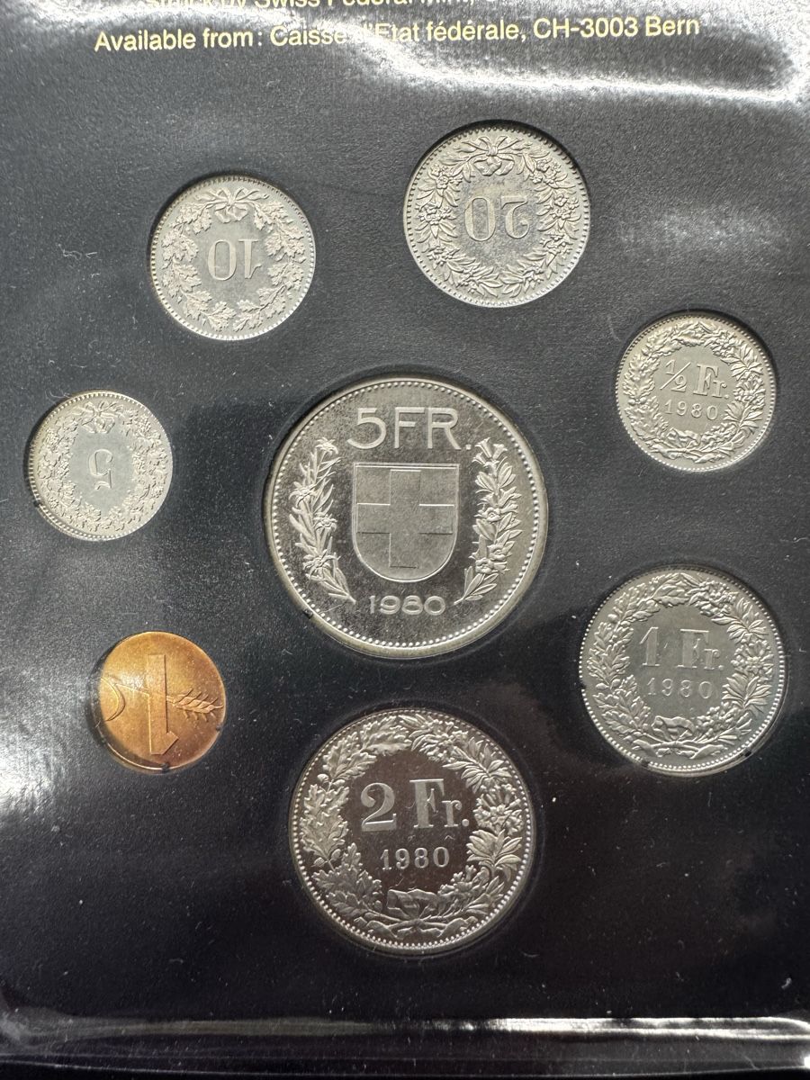 Tutti le monete: Münzsatz 1980 – Usato da Meilen venduto da coins4sale