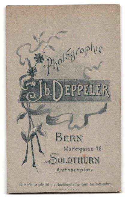 Fotografie &  Plakate: Fotografie Jb. Deppeler, Bern, Marktgass – Gebraucht aus Berlin von bartko-reher 1