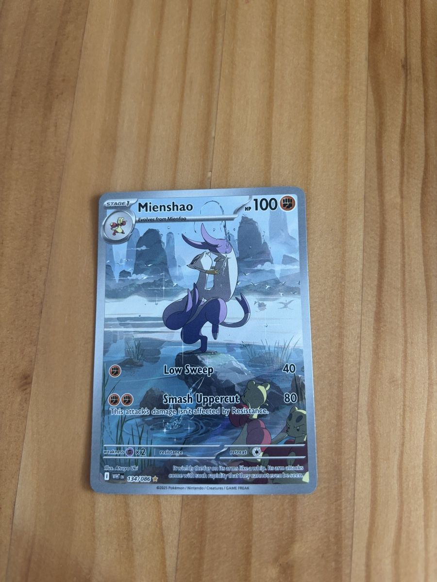 Pokémon Carte collezionabili: Mienshao, White Flare, Near Mint – Usato da Bern venduto da Pokescherti