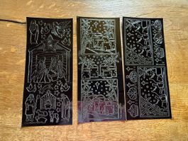 3x Sticker Bogen Weihnachten