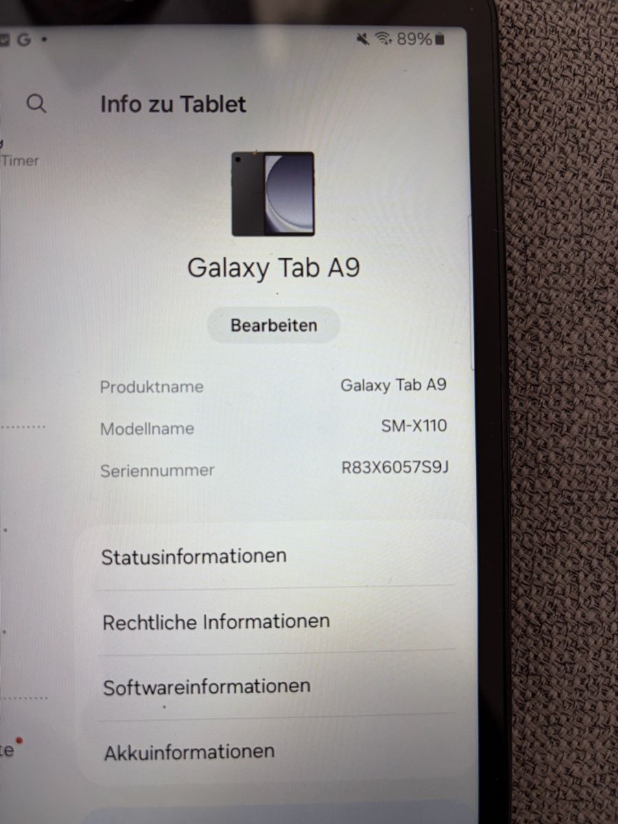 Samsung Tablettes PC: Samsung Galaxy Tab A9 – D'occasion à Lenzburg par flyfun 4
