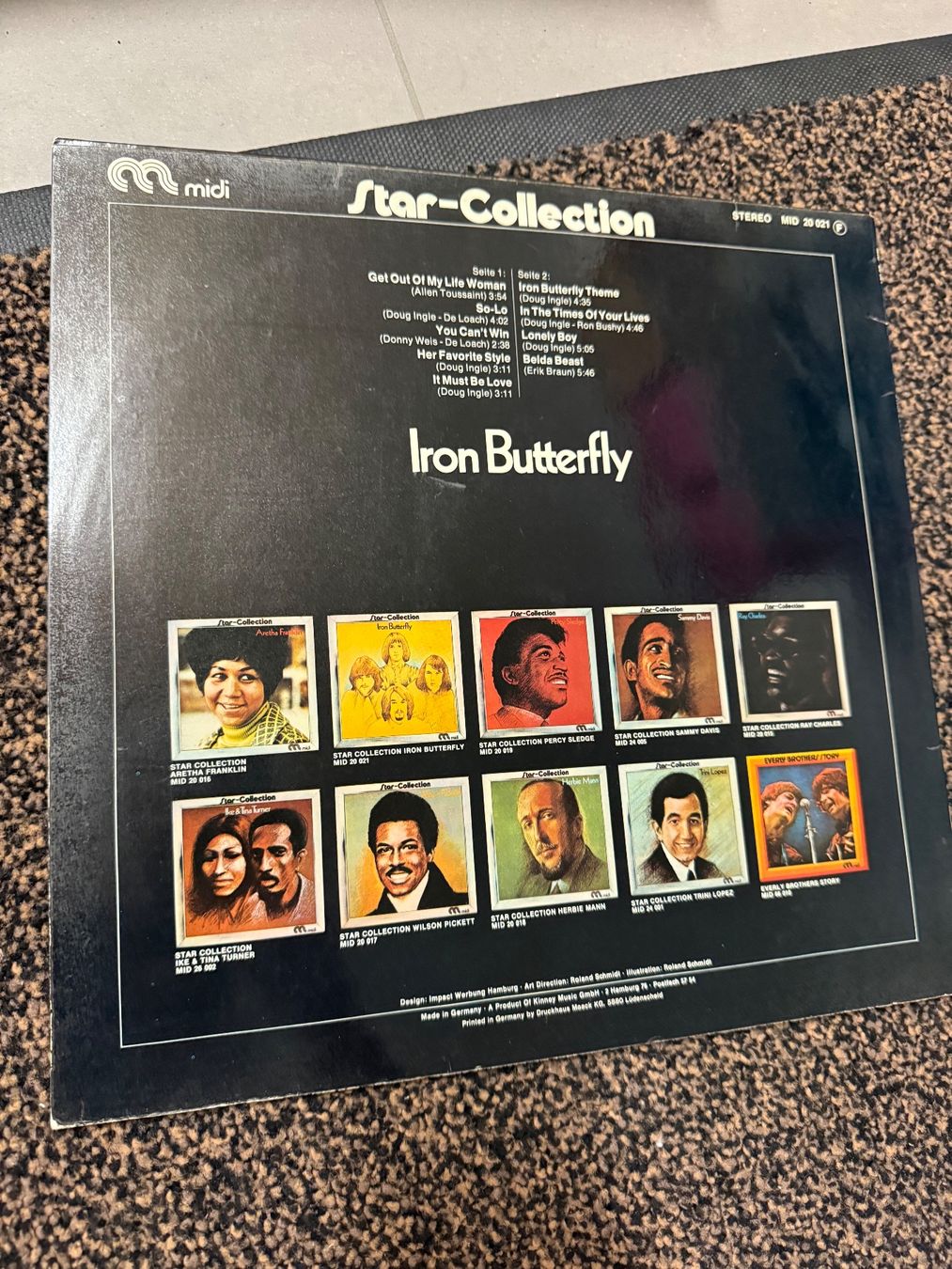 Schallplatten: Schallplatte / star collection / iron butterfly – Gebraucht aus Freidorf TG von sarotiko 1