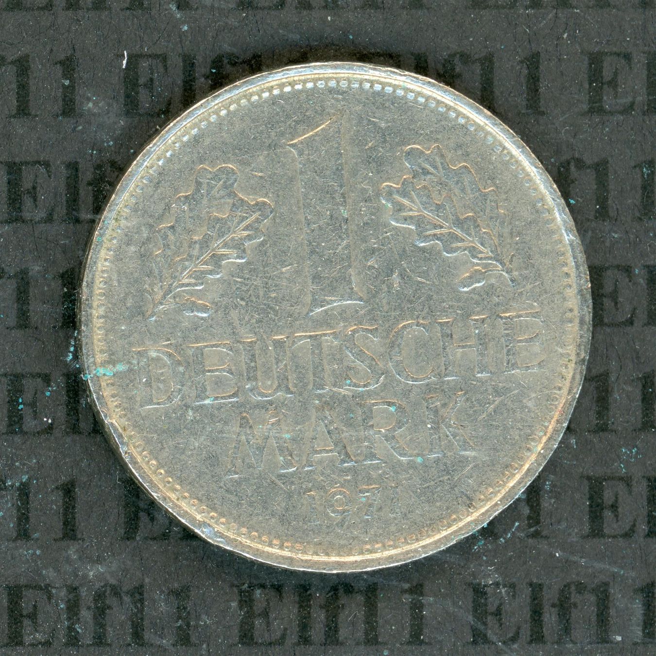 Tutti le monete: DEM___1.00 1971F -vz 1 Deutsche Mark – Usato da Widnau venduto da Elf11