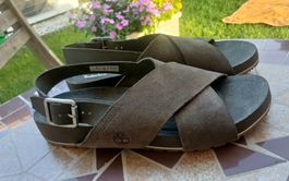 TIMBERLAND DAMEN SANDAL GR 40 AUS WILDLEDER COLOR OLIVENGRÜN