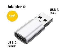 USB Typ-C auf USB-A / Adapter Übergangs-Zwischen-Stecker