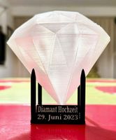 Diamant Hochzeit / Erinnerungsstück / Deko / 3D-Druck