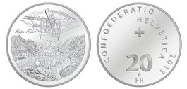 2013. 20 FR. Erster Alpenüberflug 1913.
