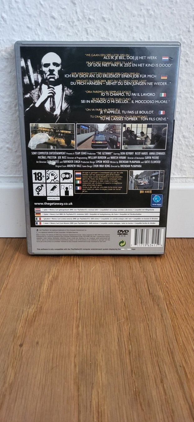 Sony Giochi: PS 2 - The Getaway – Usato da Münsingen venduto da DigitaleSpielecke 1