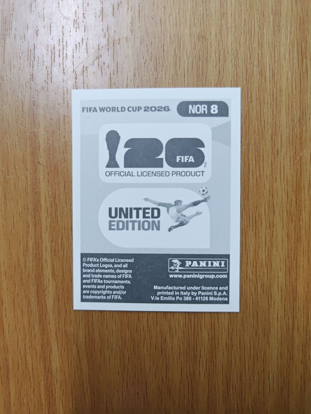 Panini Carte collezionabili: Panini WM 2026 Sticker - NOR 8 – Usato da Hochdorf venduto da all_u_want 1