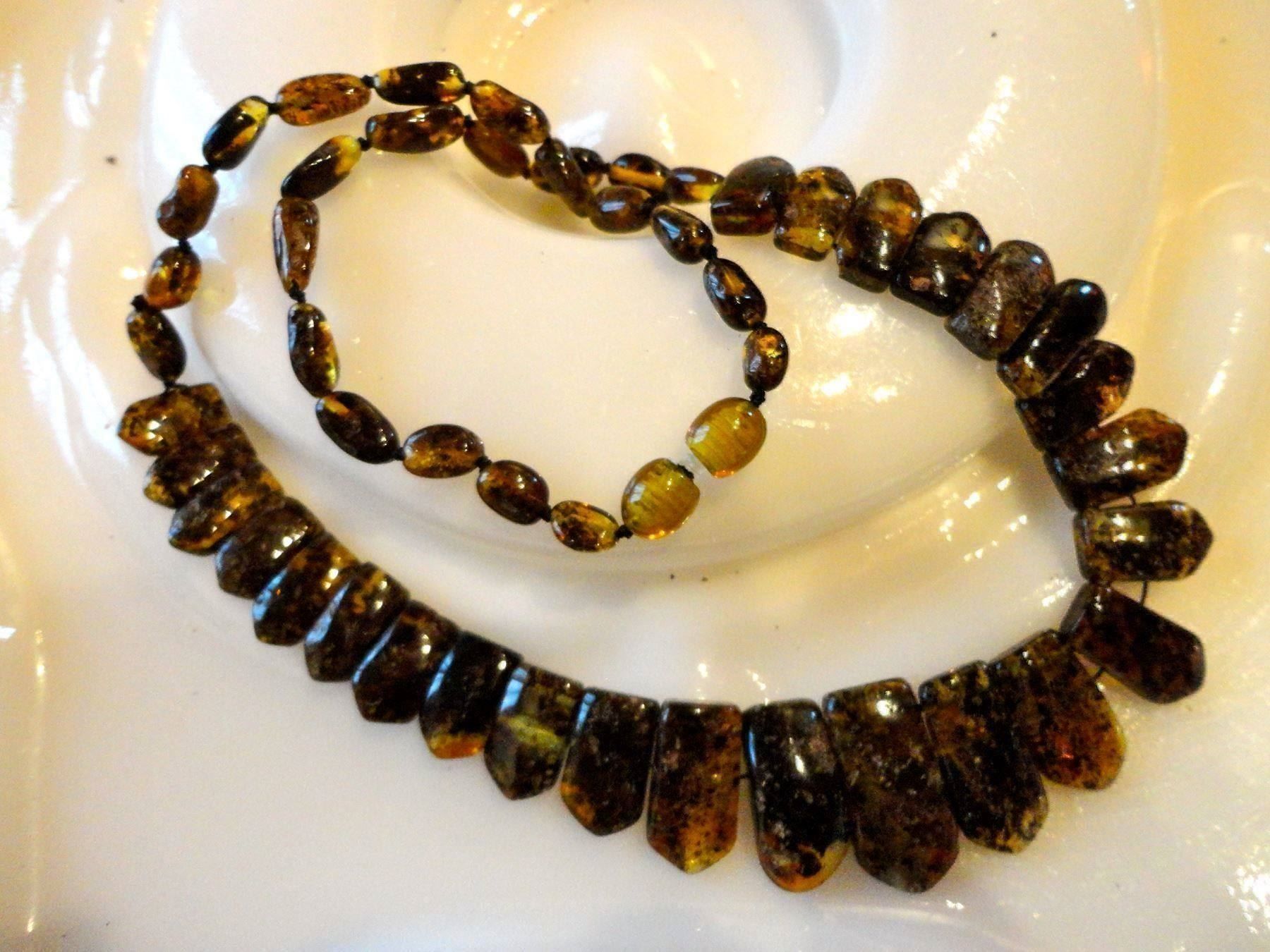 Catenine: Halskette mit Bernstein/Ambre/Amber echt – Nuovo (secondo la descrizione) da Biberist venduto da tl-schmuck 3