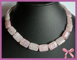 AUSVERKAUF SALE KETTE STEINKETTE EDELSTEINKETTE ROSENQUARZ