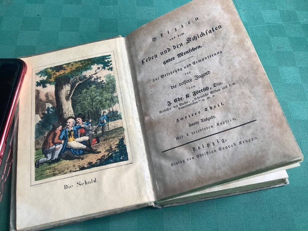 Livres: ANTIKES KLEIN BUCH VON J.CHR.K.FÜRTSCH, CA.Jahr 1800 – D'occasion à Adlikon b.Regensdorf par Crystaldragon09 3
