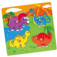 Neuware 50-70% SALE 🛒 Steckpuzzle DINOSAURIER Naturholz