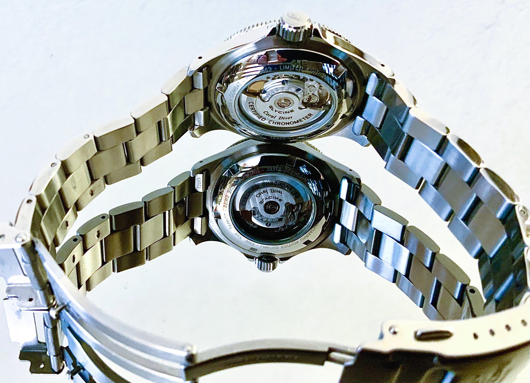 Glycine Orologi: Glycine Combat Diver, Twin-Set, Full Set /COSC Chronometer – Usato da Basel venduto da inok66 5