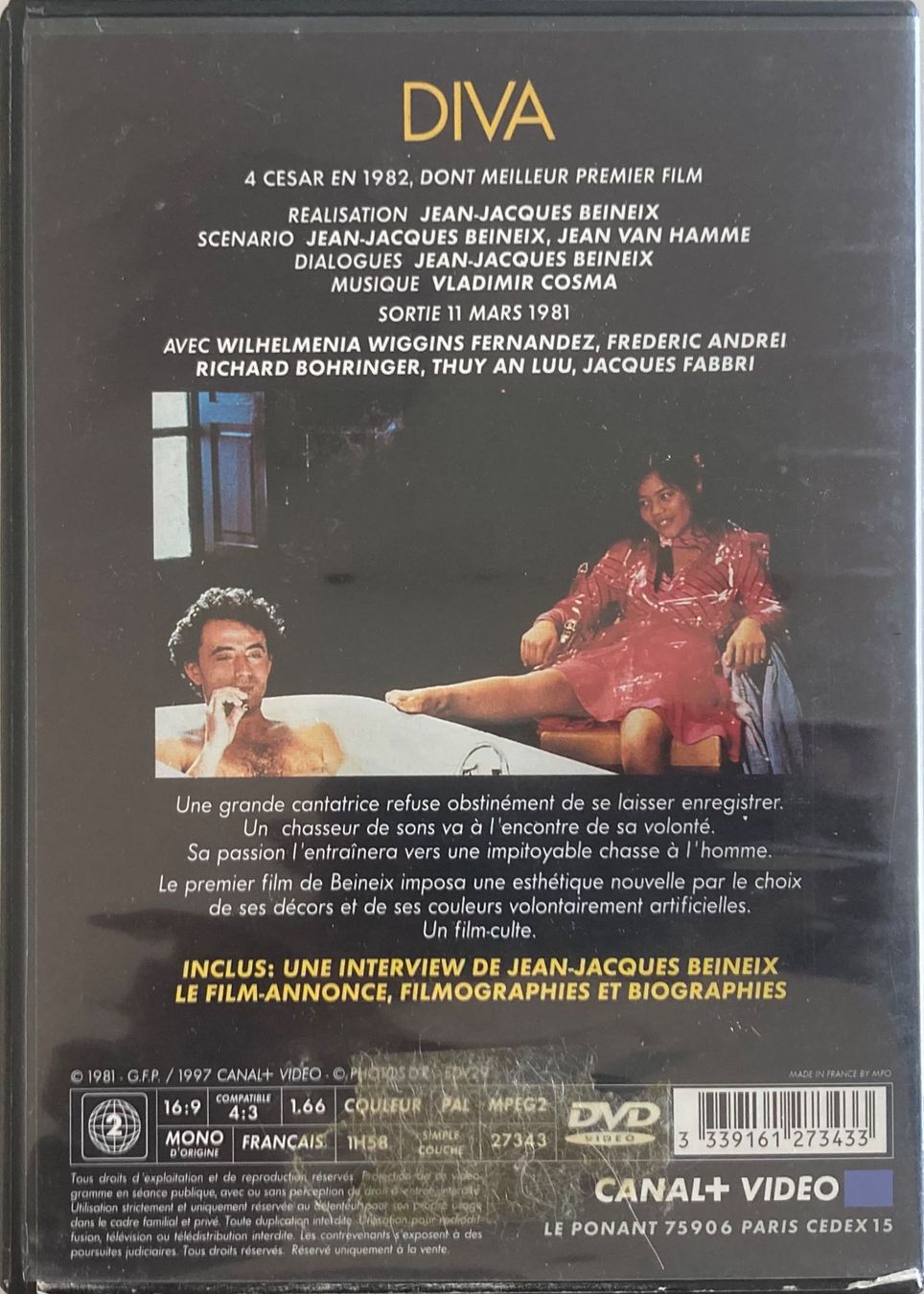 Alle DVDs: DIVA – Gebraucht aus Poliez-Pittet von Newtown-Records 1
