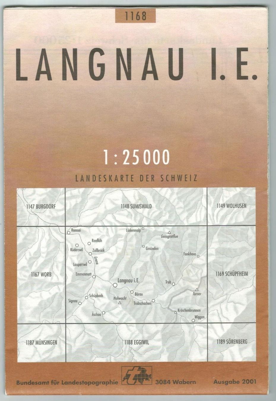 Cartine & Atlanti: Landkarte Langnau i. E. 2001 – Usato da Zürich venduto da tol_b7c7