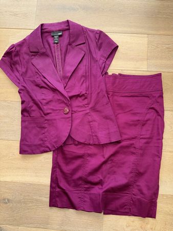 H&M Damen Kostüm Gr. 38 Beere Top Zustand