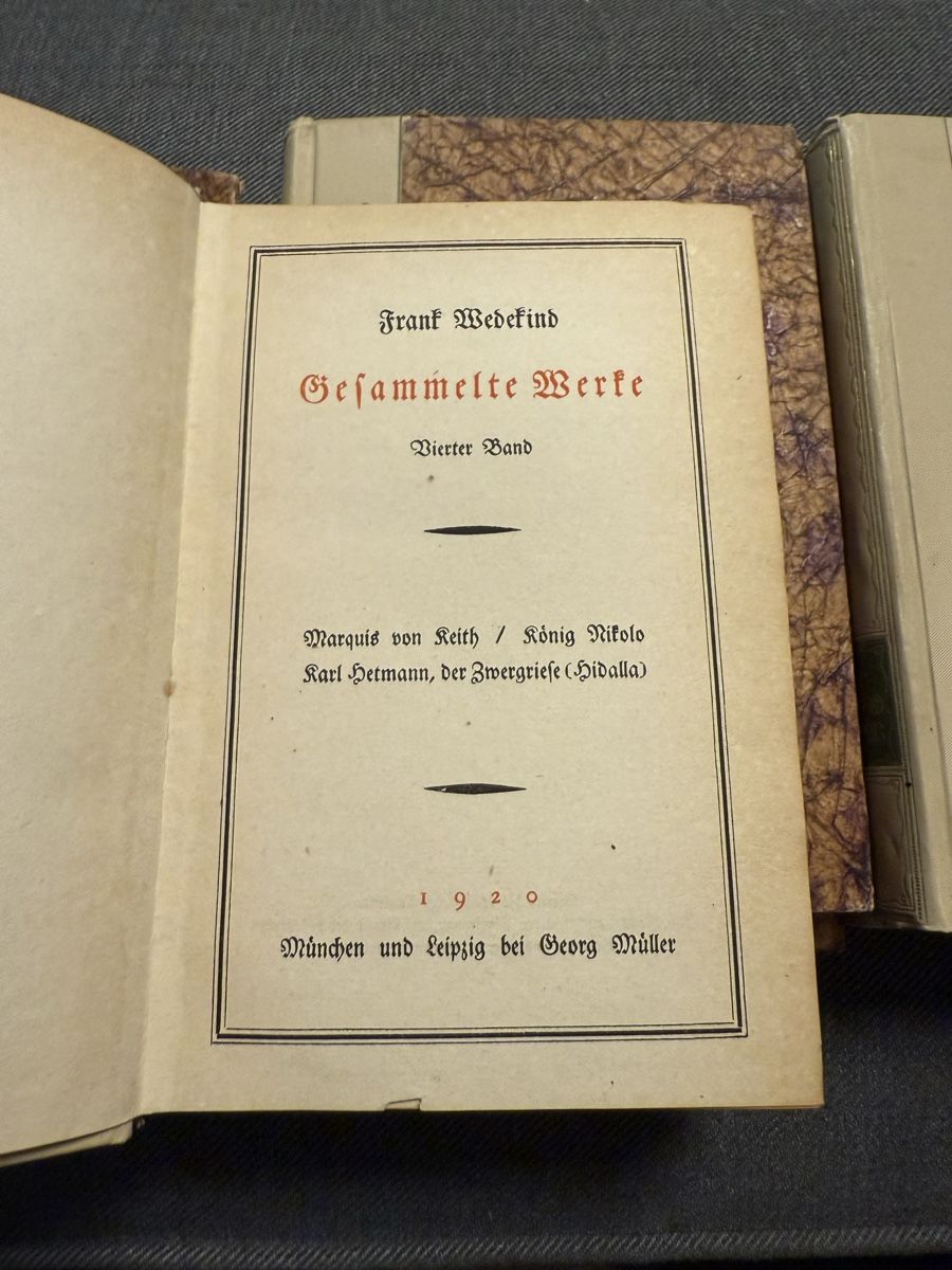 Bücher: Frank Wedekind: gesammelte Werke 1920 – Gebraucht aus Uster von AlabasterOne 1