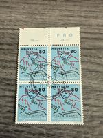 Pro Juventute 1988 Briefmarke Viererblock, Helvetia 80