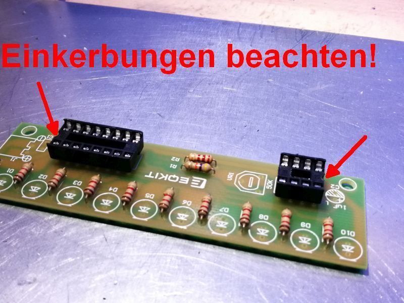 Elektronikbauteile: 10fach Lauflichtmodul 4.5/12V-DC Bausatz – Neu und originalverpackt aus Luzern von Salefactory 2