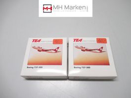 TEA Switzerland 2x 500456 Flugzeug Boeing 737-300 1:500