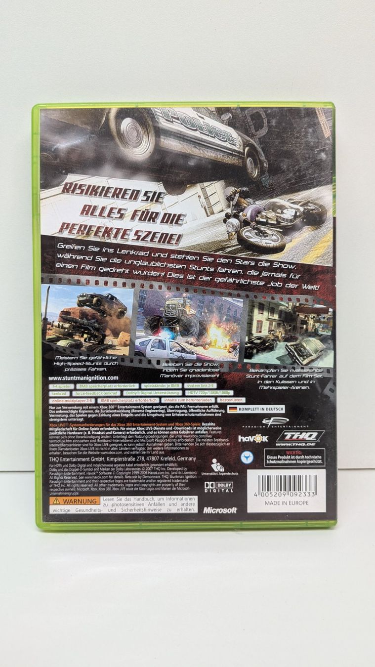 Spiele: Stuntman: Ignition - Xbox 360 – Gebraucht aus Menziken von mame18 2