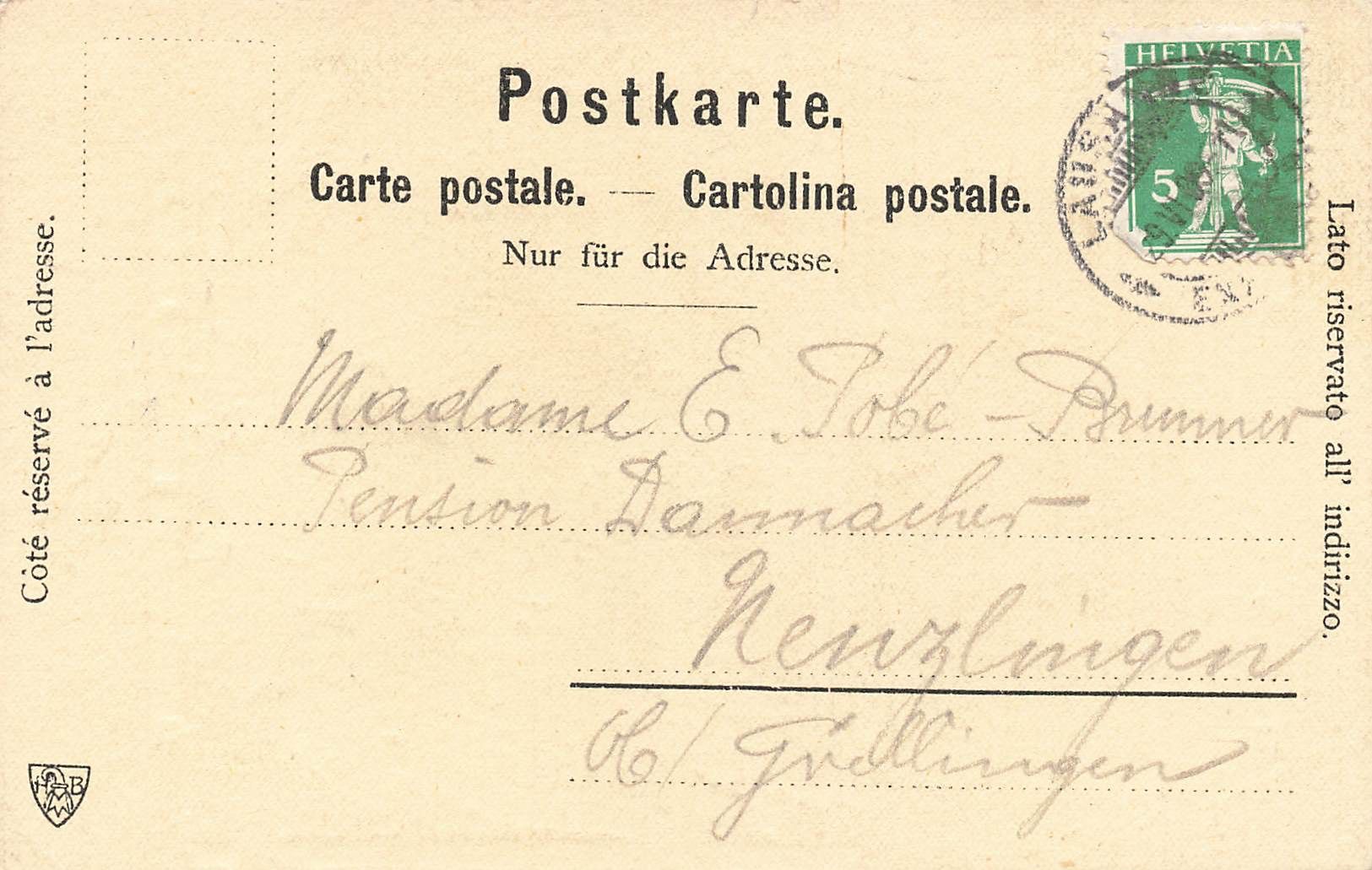 Cartoline postali: Basel – Usato da Biasca venduto da Blenio71 1