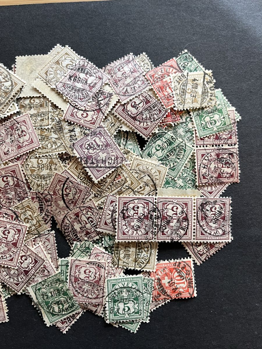 Tutti i francobolli: VRAC Timbres CH Type Chiffre – Usato da Sottens venduto da thigroux 2