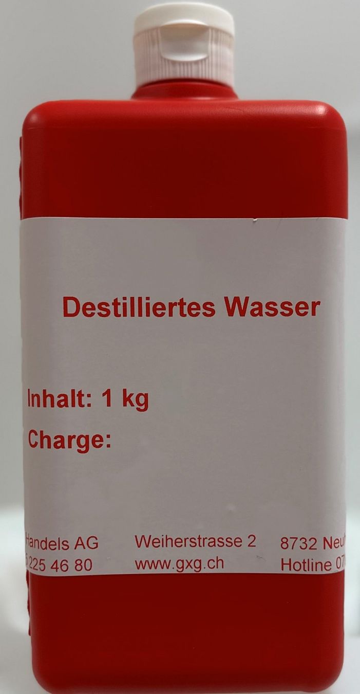 Sonstiges für Haushalt & Wohnen: 1Liter destilliertes Wasser / Osmosewasser – Neu und originalverpackt aus Neuhaus SG von GHAG