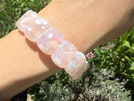 🌸 XXL Kirschblüten-Achat Armband Rosa Unikat