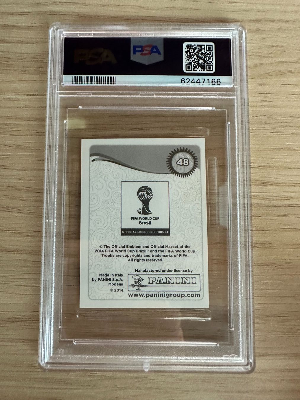 Panini Carte collezionabili: Neymar JR Panini World Cup 2014 Sticker PSA 9 – Nuovo (secondo la descrizione) da Hagendorn venduto da Pokecollectorch 1
